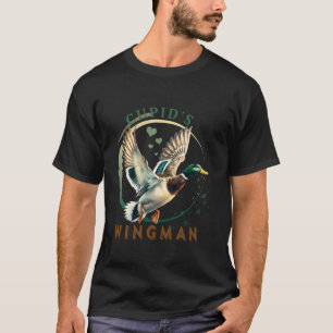 Camiseta El cupido Wingman Valentine Day Duck Caza