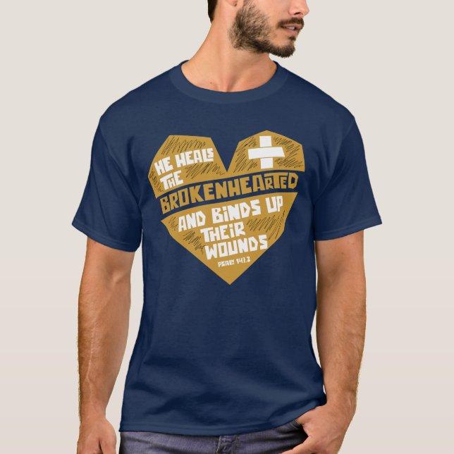 Camiseta Él cura a los Brokenhearted (Anverso)