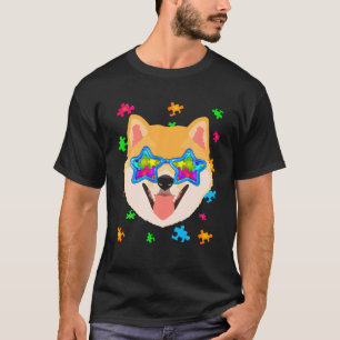 Camiseta El curioso chiba inu rompe con el autismo Concienc