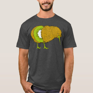Camiseta El curioso Ilustracion Kiwi para aves Fruta Kiwi
