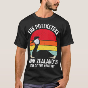 Camiseta El curioso pájaro Puteketeke de Nueva Zelanda del