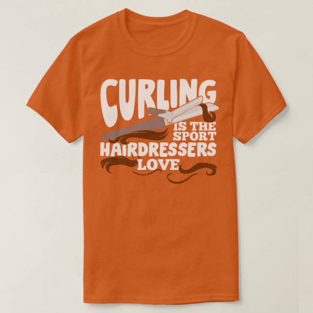 Camiseta El Curling Es El Amor De Las Peluquerías Deportiva (Diseño del anverso)