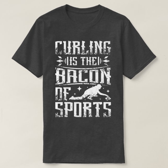 Camiseta El curling es el tocino del deporte (Diseño del anverso)