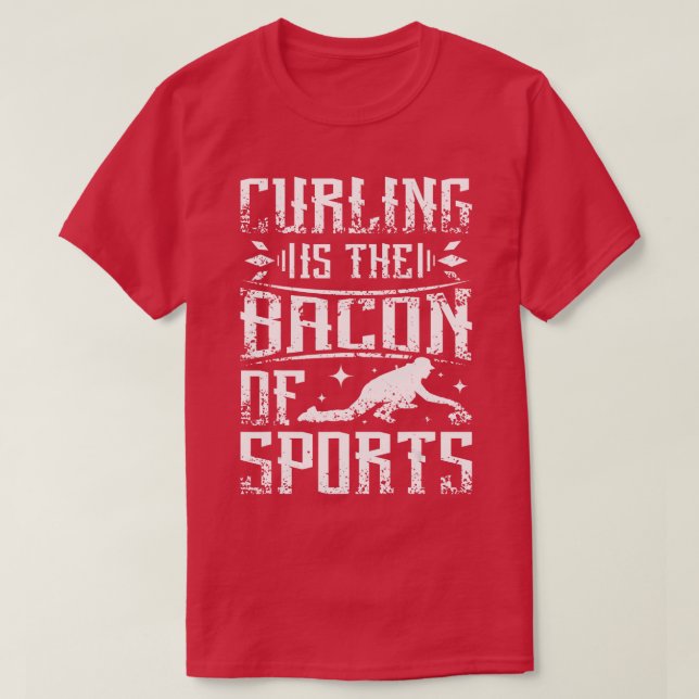 Camiseta El curling es el tocino del deporte (Diseño del anverso)