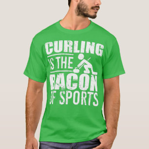 Camiseta El Curling Es La Bacon Del Blanco Con Problemas De
