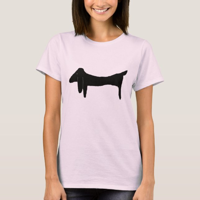 Camiseta El Dachshund Negro (Anverso)