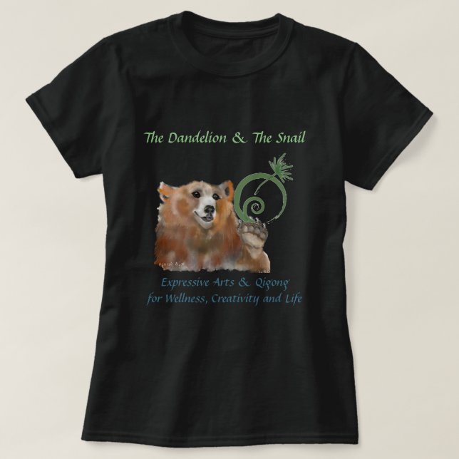 Camiseta El Dandelion y el caracol, el oso (Diseño del anverso)