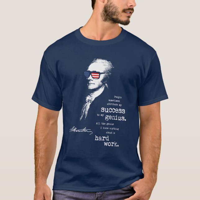 Camiseta El decir de la cita de Alexander Hamilton. Regalo (Anverso)