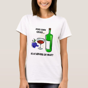 Camiseta El decir divertido del humor del vino