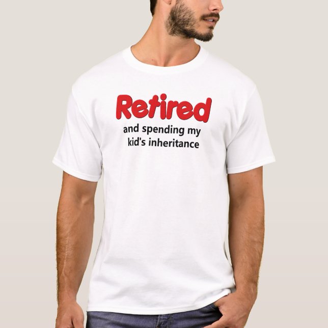 Camiseta El decir divertido del retiro (Anverso)