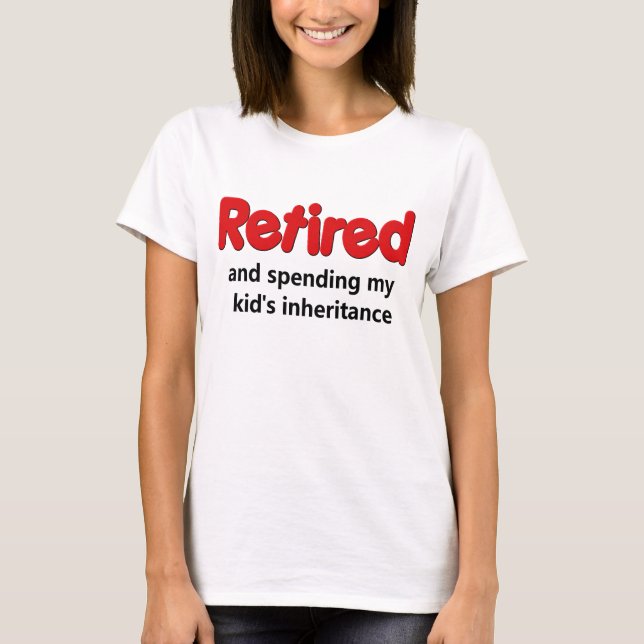 Camiseta El decir divertido del retiro (Anverso)