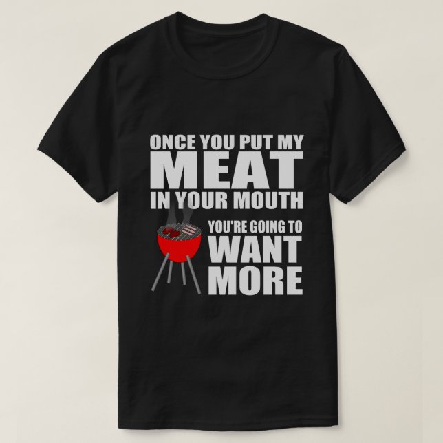 Camiseta el decir hilarante del Bbq (Diseño del anverso)