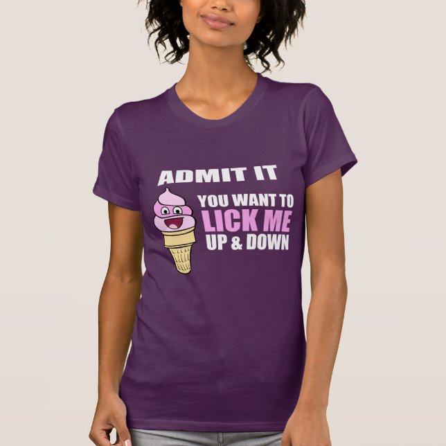 Camiseta El decir hilarante del helado (Anverso)