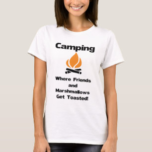 Camiseta El decir que acampa divertido con las melcochas y