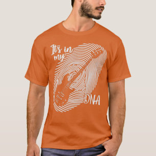 Camiseta El dedo de la guitarra eléctrica de la música está