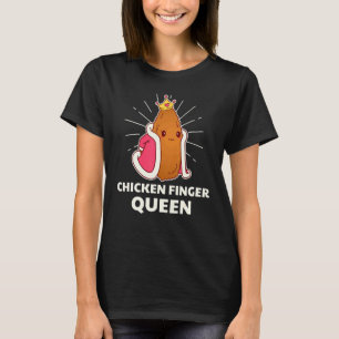 Camiseta El dedo del pollo Reina de la comida rápida