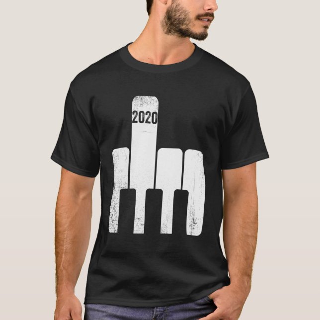 Camiseta El Dedo Medio 2020 Muy Mal Año (Anverso)