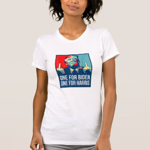 Camiseta El dedo medio de Donald Trump, Biden Harris Americ