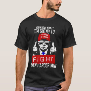 Camiseta El dedo medio de Donald Trump se cae a favor de la