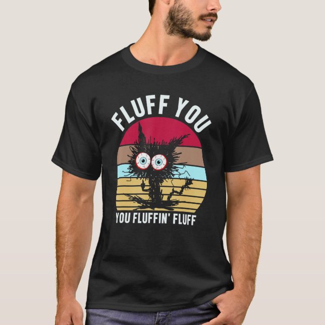 Camiseta El Dedo Medio De Gato Gatito Gatito Le Fluye (Anverso)