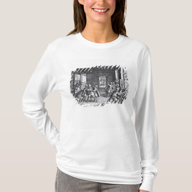 Camiseta El Defenestration de Praga en 1618 (Anverso)