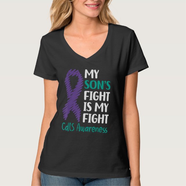 Camiseta El defensor de la lucha de mi hijo contra el síndr (Anverso)