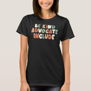 Camiseta El defensor retro sea amable incluye la neurodiver