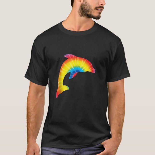 Camiseta El delfín del tinte del hielo imprimió la paz hipp (Anverso)