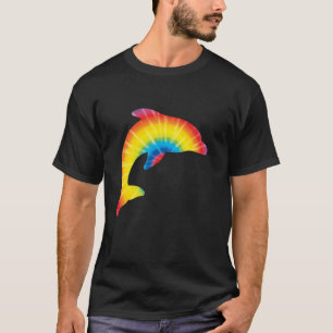 Camiseta El delfín del tinte del hielo imprimió la paz hipp