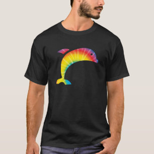 Camiseta El delfín del tinte del hielo imprimió la paz hipp