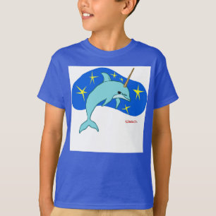 Camiseta El delfín unicornio (Animal marino de fantasía)