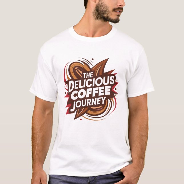 Camiseta El delicioso viaje por el café (Anverso)
