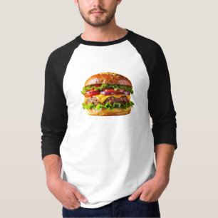 Camiseta El delicioso y apetitoso thic de hamburguesa apila