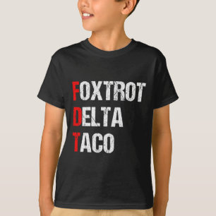Camiseta El Delta Taco Trump de Foxtrot siempre se muerde
