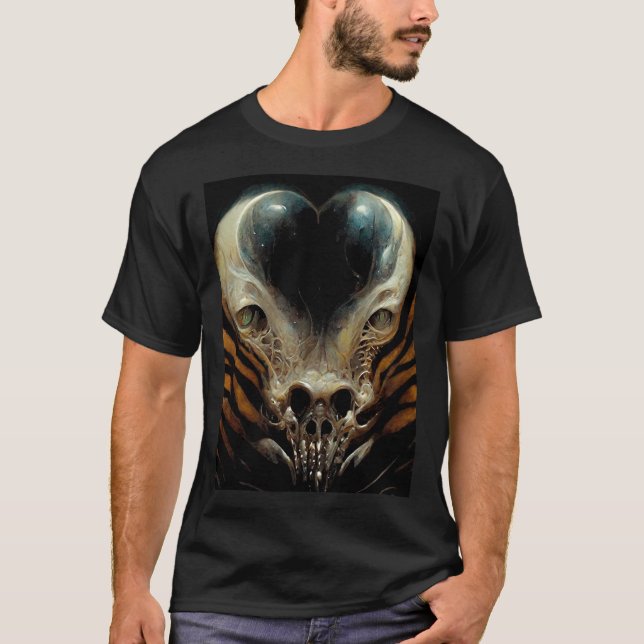 Camiseta El demonio del tigre gigante - Horror: la oscurida (Anverso)