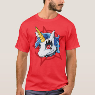 Camiseta El demonio satan pentagram de Unicornio de punta d