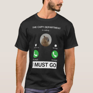 Camiseta El departamento de Capibara llama a Capy a ponerse