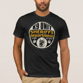 Camiseta El departamento de sheriff de la unidad K9