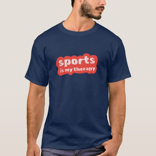 Camiseta El deporte es mi terapia (Anverso)