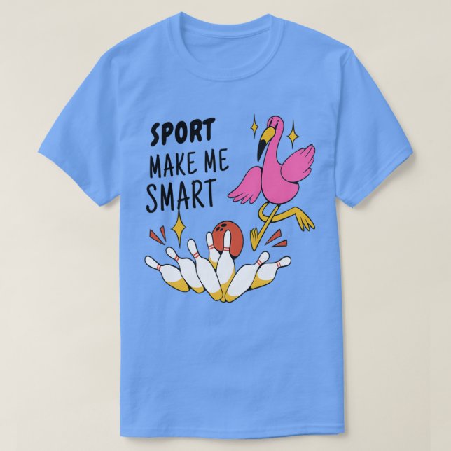 Camiseta El deporte me hace un juego de pájaro divertido y  (Diseño del anverso)