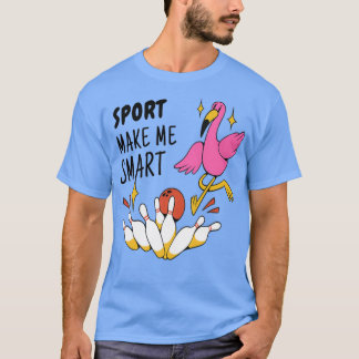 Camiseta El deporte me hace un juego de pájaro divertido y