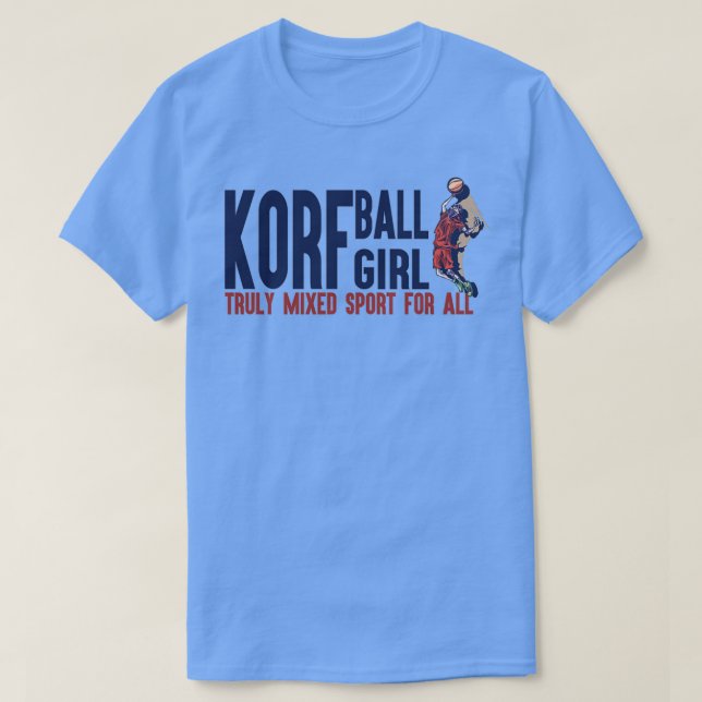 Camiseta El deporte verdaderamente mixto de KorfBall Chica  (Diseño del anverso)