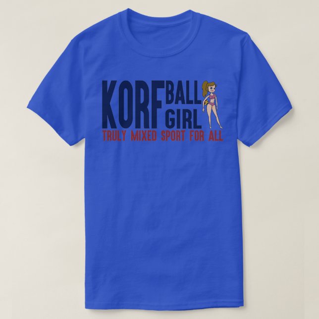 Camiseta El deporte verdaderamente mixto de KorfBall Chica  (Diseño del anverso)