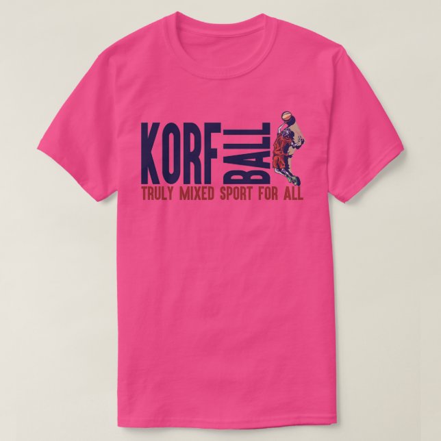 Camiseta El deporte verdaderamente mixto de KorfBall para t (Diseño del anverso)