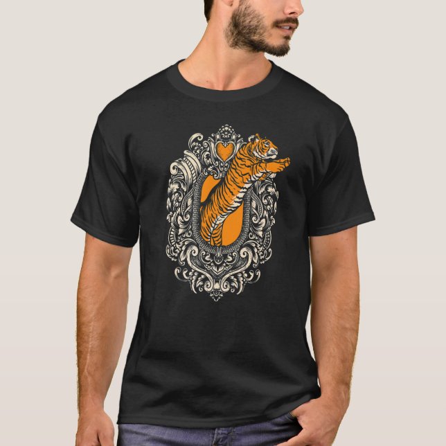 Camiseta El depredador del tigre y la fauna salvaje Safari  (Anverso)