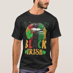 Camiseta El derrame negro irlandés levanta el St Patr afroa