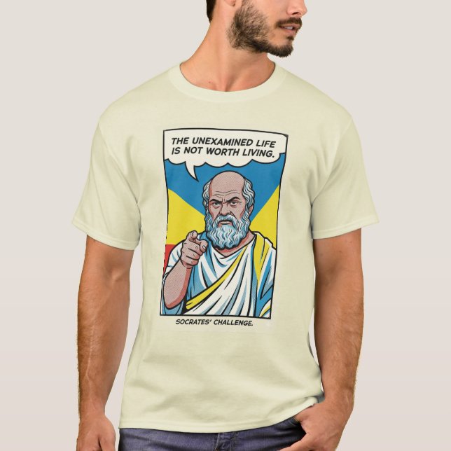 Camiseta El desafío de Sócrates (Anverso)