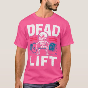 Camiseta El Desafío Del Levante De Barbell Bones Skeleton
