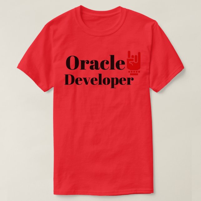 Camiseta El desarrollador de Oracle (Diseño del anverso)