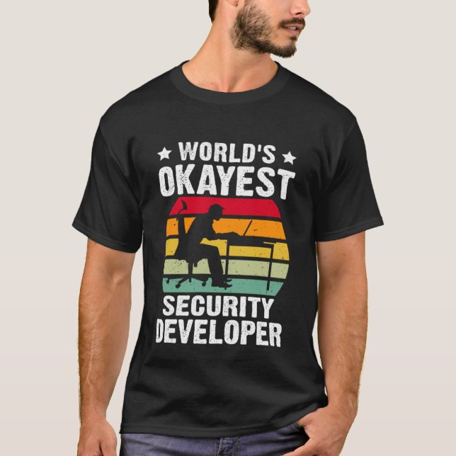 Camiseta El desarrollador de seguridad más Okayest del mund (Anverso)